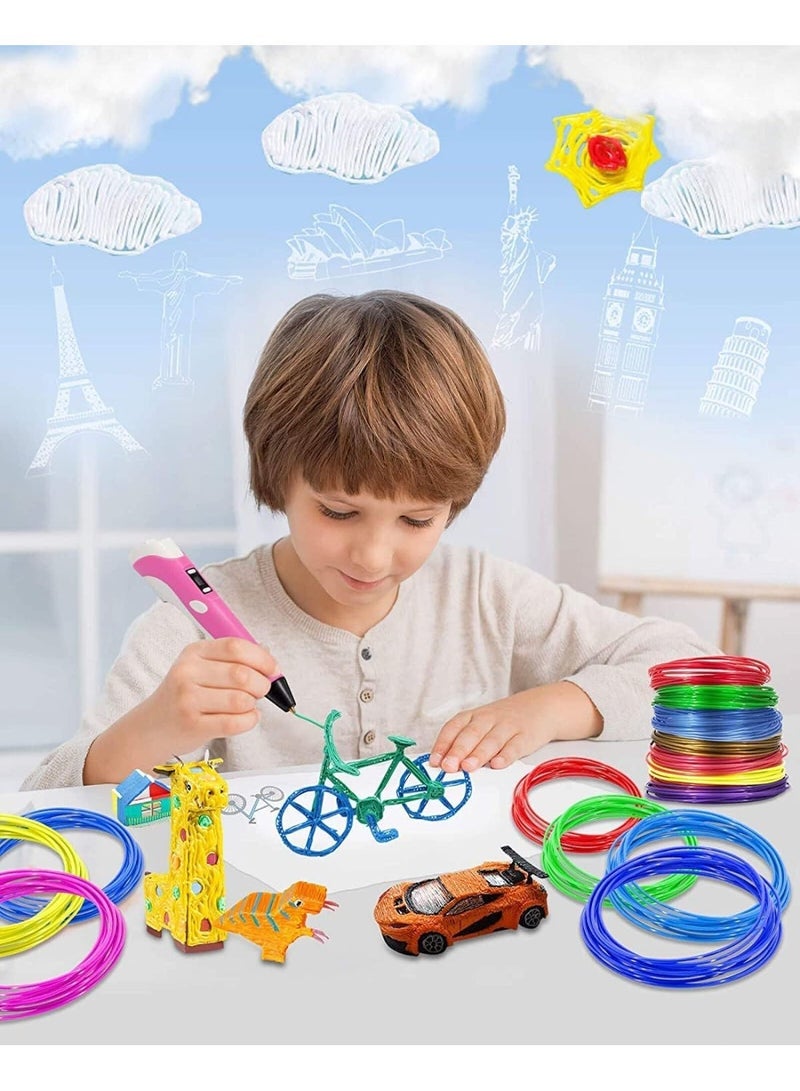 ChicAbode 3D Pen Filament Refill ABS, 1.75mm, 20 Random Colors (5 Meters Total), Non-Toxic and Safe 3D Printing Material, Compatible with Most 3D Pens, Smooth Flow, Great for Kids, DIY, and Art Projects - Image 4